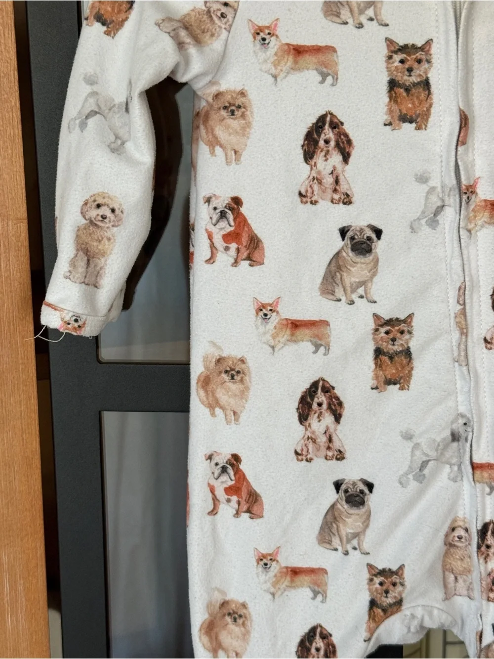 Caden Lane puppy footies dogs best friends puppies zippy baby newborn neutral